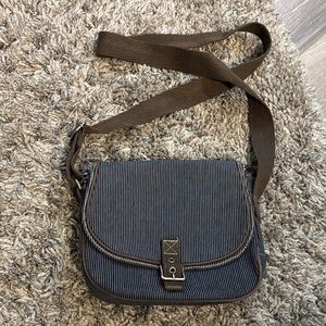 thirty-one Navy and Brown Crossbody Bag
